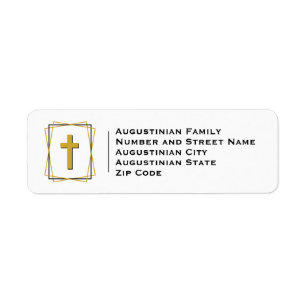 Adresse de retour Gold Cross Modern