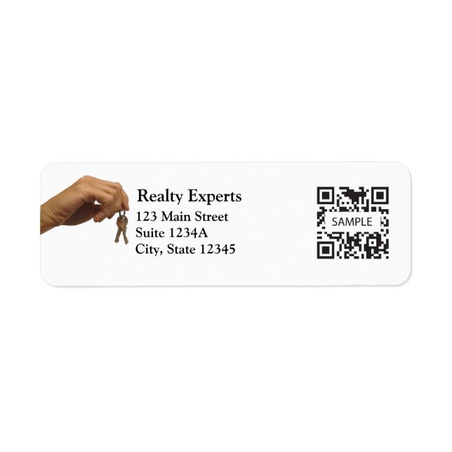 Adresse de retour Label Modèle Réalité Experts (Devant)