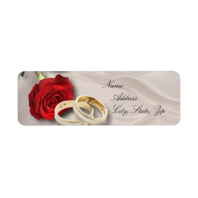 Adresse de retour mariage (Devant)