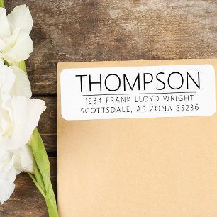 Adresse de retour Minimaliste Mariage moderne pers