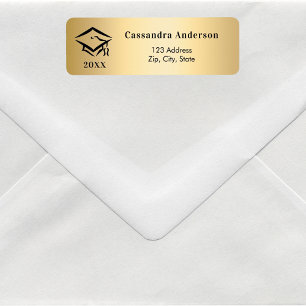Adresse de retour or du capot de diplôme