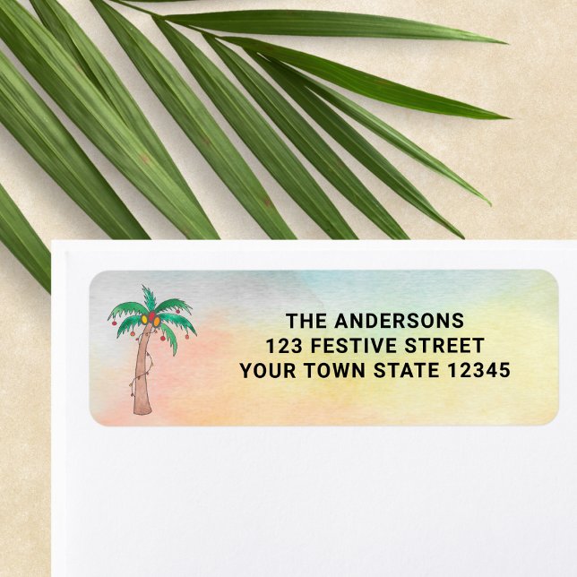 Adresse de retour Palm Tree  (Créateur téléchargé)