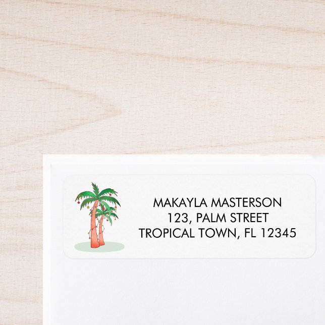 Adresse de retour Palm Tree (Créateur téléchargé)