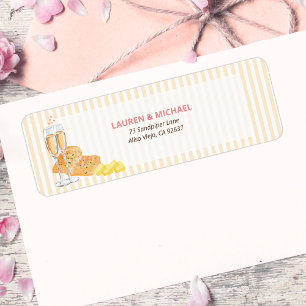 Adresse de retour pour la fête de mariage "Butter