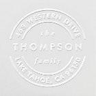 Adresse de retour ronde moderne