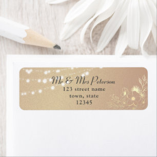 Adresse de retour rose Gold