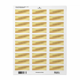Adresse de retour simple chic simple de sembler