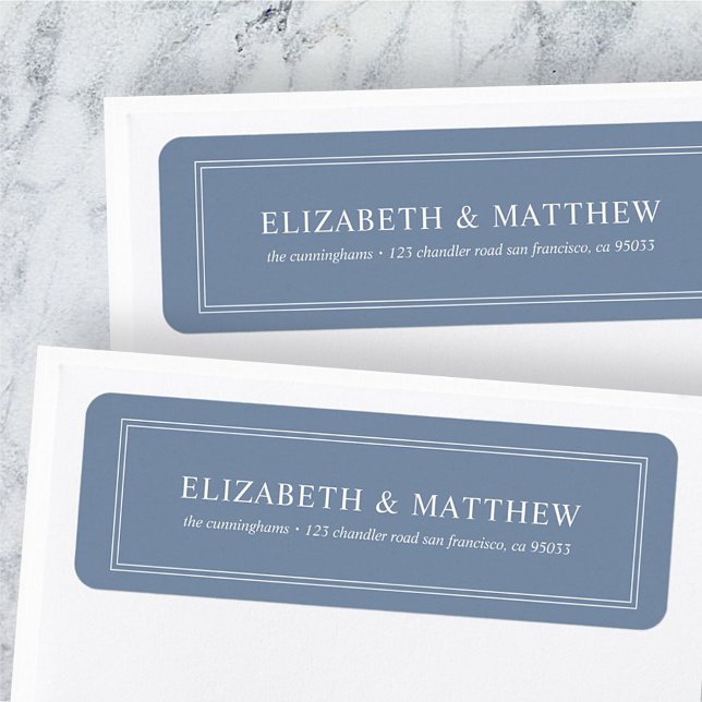 Adresse de retour simple et moderne (Créateur téléchargé)