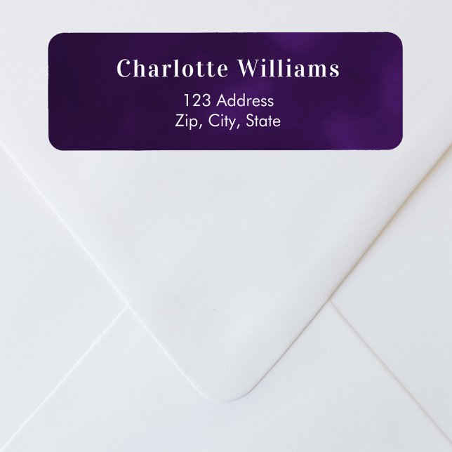 Adresse de retour violet (Créateur téléchargé)