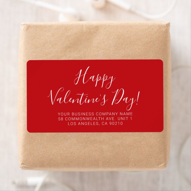 Adresse de script blanc rouge Heureuse Sainte-Vale (En situation)