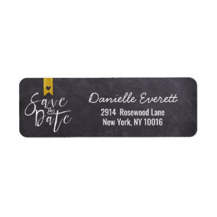 Adresse de script de sauvegarde manuscrite rustiqu