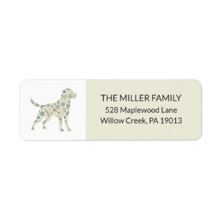 Adresse de silhouette de chien Labrador Retriever