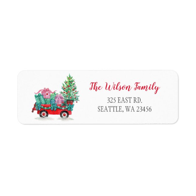 Adresse de voiture de l'arbre de Noël mignon (Devant)