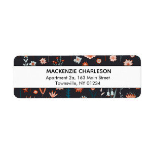 Adresse des fleurs noires scandinaves