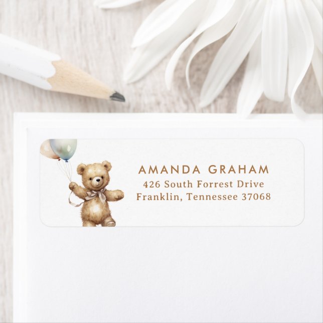 Adresse du Baby shower de l'ours en peluche d'atte (En situation)