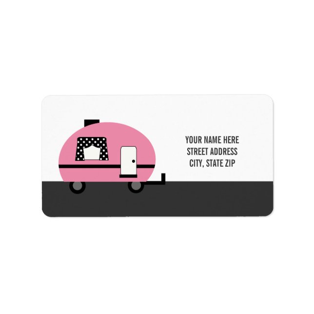 Adresse du Camper mignonne Étiquettes de messageri (Devant)
