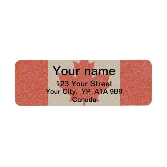 Adresse du drapeau canadien Fun unique Expédition  (Devant)