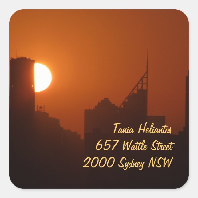 Adresse du étiquette de Sydney (Devant)