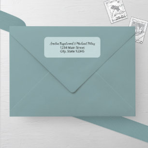 Adresse du Mariage bleu clair couvert de neige