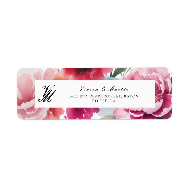 Adresse du Mariage Bright Bloom (Devant)