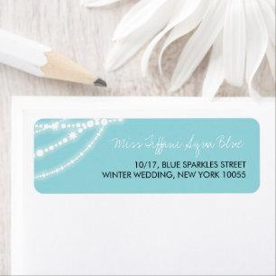 Adresse du Mariage de fils lumineux Aqua Sparkles