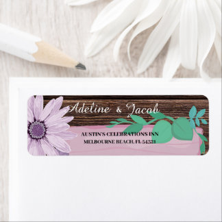Adresse du Mariage en bois rustique