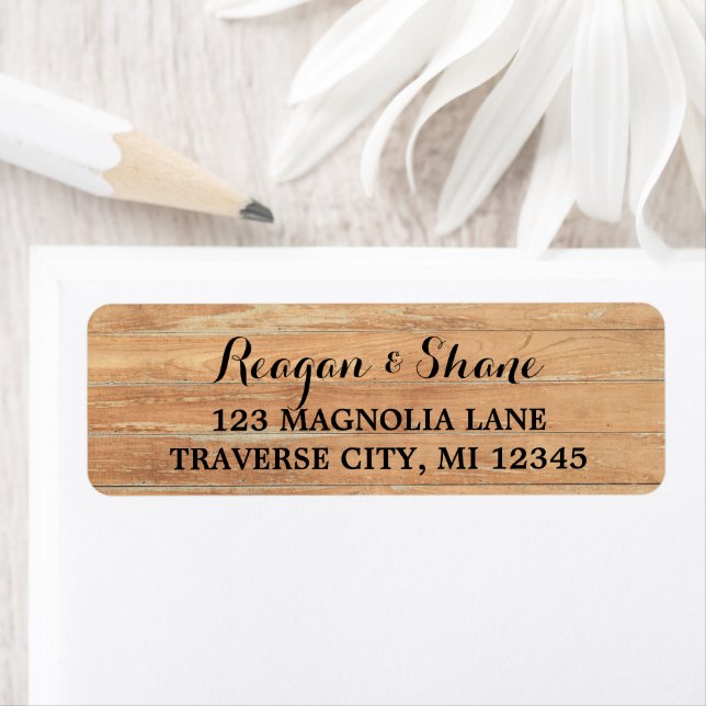 Adresse du Mariage Rustic Wood (En situation)