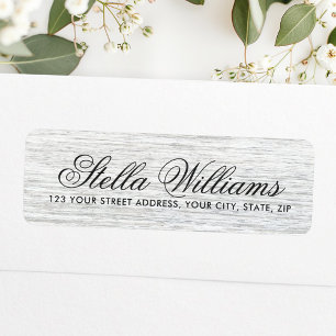 Adresse du script de calligraphie de grain de bois