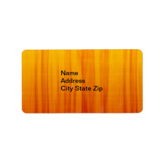 Adresse Étiquette en arrière - plan orange