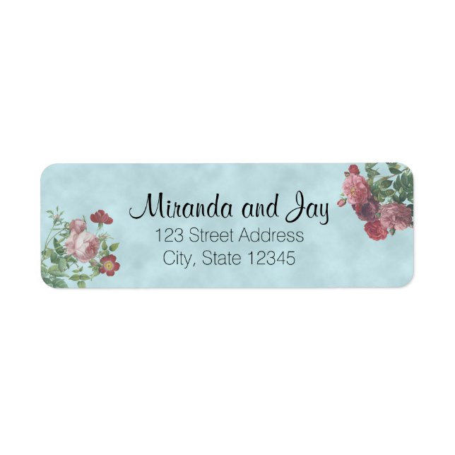 Adresse expéditeur | MARIAGE ROSE VINTAGE (Devant)