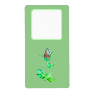 Adresse expédition étiquette style de fleur design