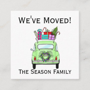 Adresse Faire-part Retro Fiat Cadeaux de Noël
