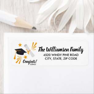 Adresse faite sur commande de diplôme de panneau