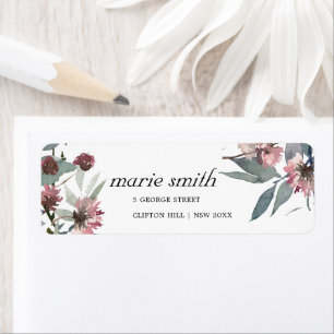 ADRESSE FLORALE EUCALYPTUS ROSE CHIC SAUVAGE RUSTI