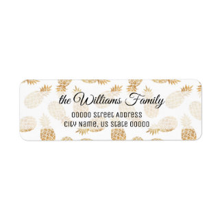 Adresse Gold Pineapple Personalized Return
