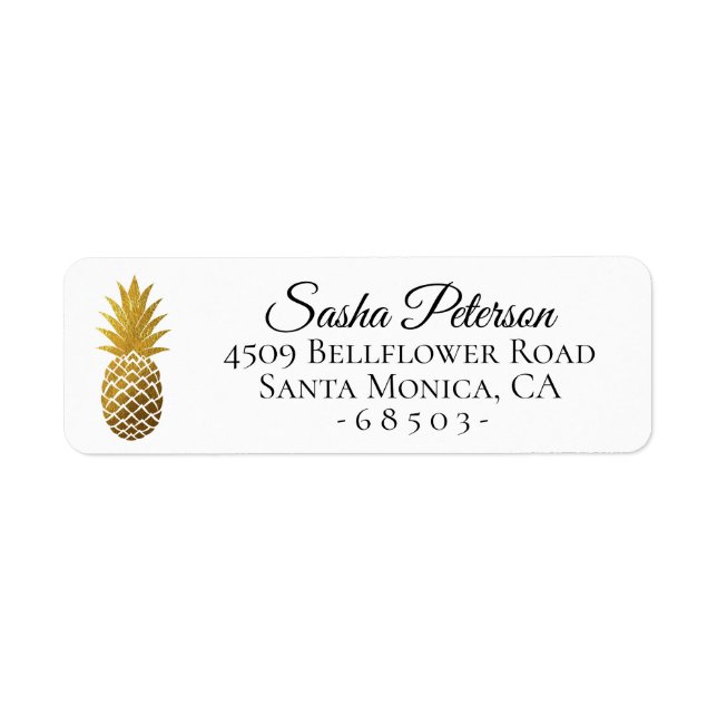 Adresse Gold Pineappy (Devant)