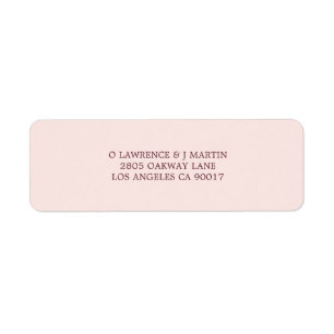 Adresse Mariage rose pâle de Bourgogne moderne