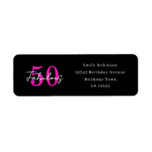 Adresse moderne pour 50e anniversaire 50 ans et fa