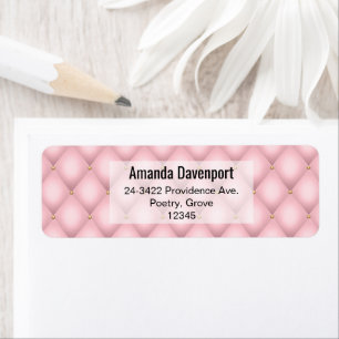 Adresse Motif de luxe Pink Tufted Diamond