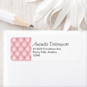 Adresse Motif de luxe Pink Tufted Diamond