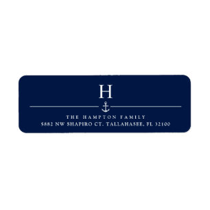 Adresse personnalisable nautique de marine