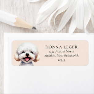 Adresse personnalisée de Bichon Frise Dog