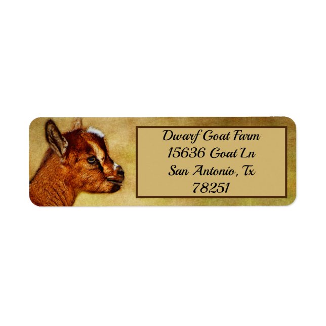 Adresse personnalisée de l'enfant laitier nain nig (Devant)