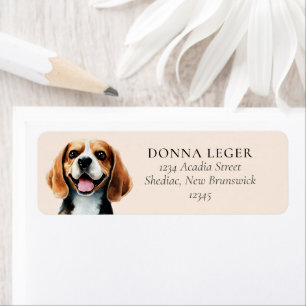 Adresse personnalisée du chien beagle