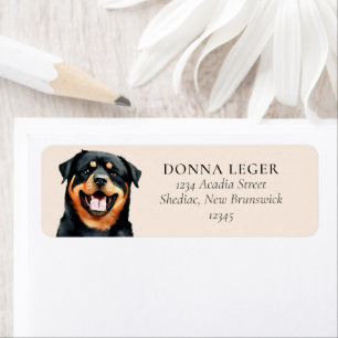 Adresse personnalisée du chien Rottweiler