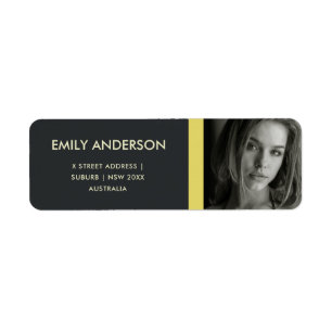 ADRESSE PHOTO PERSONNELLE JAUNE MODERNE