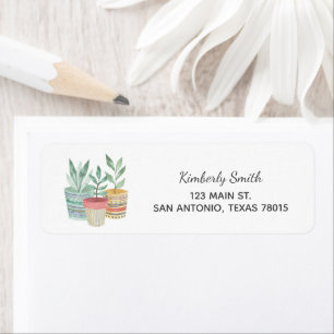 Adresse Plante de la maison aquarelle