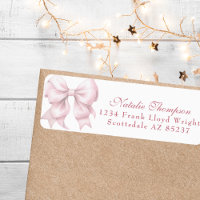 Adresse postale de retour de la boîte rose personn
