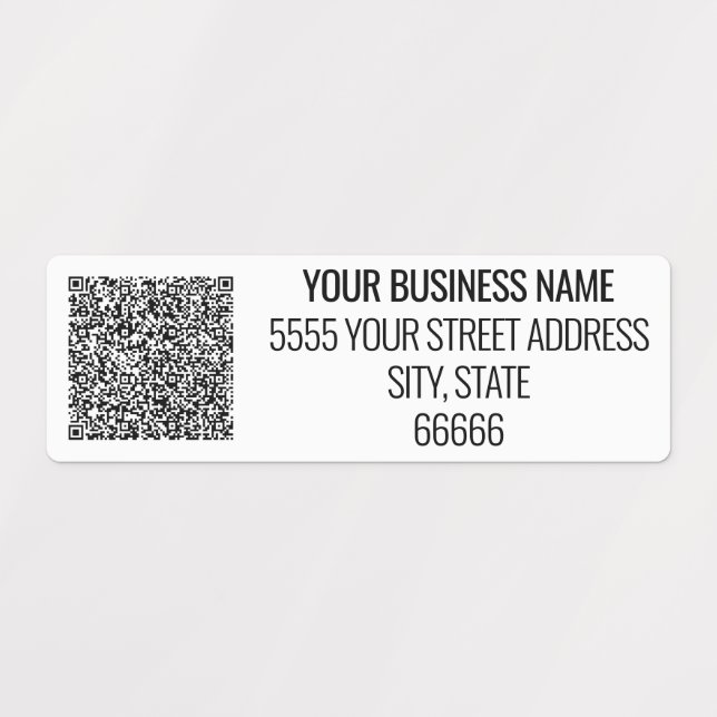 Adresse professionnelle personnalisée et Étiquette (Design 1)