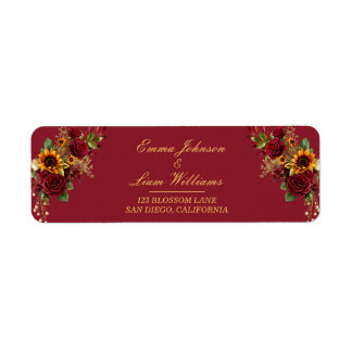 Adresse Rose Bourguignonne & Tournesol